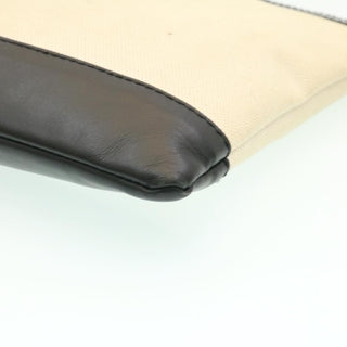 Balenciaga Navy Zip Pouch Canvas and Leather