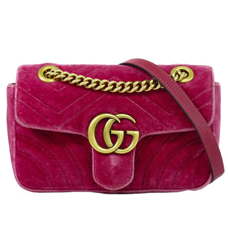 Gucci GG Marmont Flap Bag Matelasse Velvet