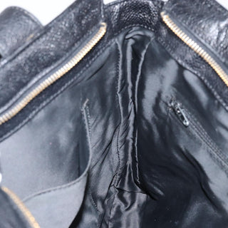 Chanel Vintage Logo Tote Caviar