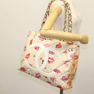 Chanel Vintage CC Chain Tote Printed patent leather