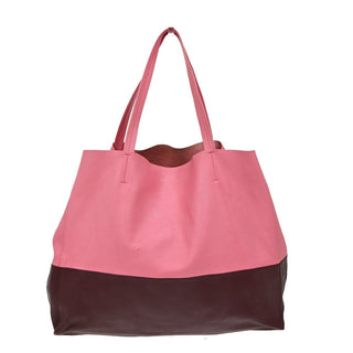 Celine Horizontal Bi-Cabas Tote Leather