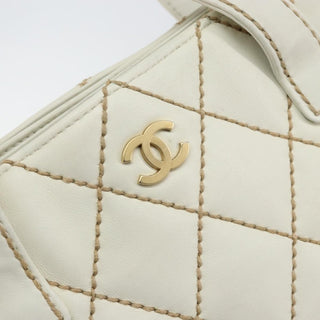 Chanel Surpique Tote Quilted Leather