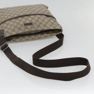 Gucci Zip Top Messenger Bag GG Coated Canvas