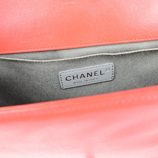 Chanel Boy Flap Bag with Strap Quilted Lambskin