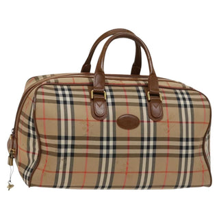 Burberry Vintage Duffle Bag Horseferry Check Canvas