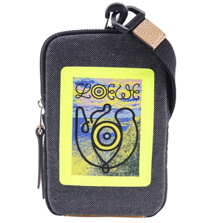 Loewe Eye/Loewe/Nature Neck Pocket Pouch Embossed Calfskin