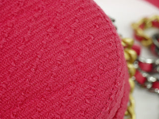 Chanel 19 Round Clutch with Chain Quilted Tweed