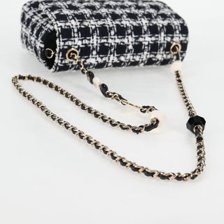 Chanel Square Classic Single Flap Bag Quilted Tweed