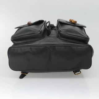 Gucci Vintage Bamboo Backpack Leather