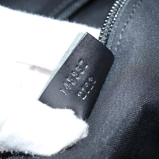 Gucci Zip Messenger Bag GG Canvas with Perforated Leather