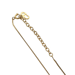 Christian Dior CD Pendant Necklace Gold-plated