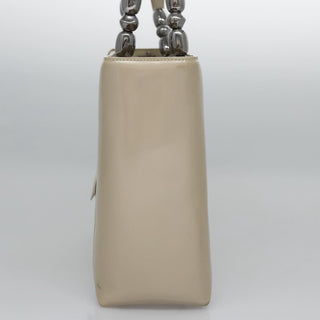 Christian Dior Pearl Lady Dior Bag Patent leather