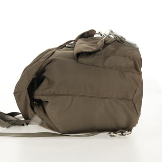 Prada Vela Double Front Pocket Backpack Tessuto with Saffiano Leather