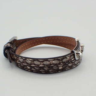 Fendi Selleria Monster Bracelet Leather with Metal Detail
