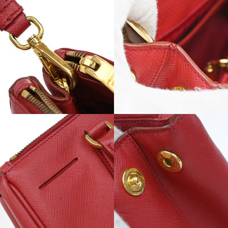 Prada Galleria Double Zip Tote Saffiano Leather