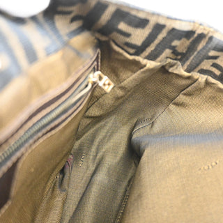 Fendi Vintage FF Handle Tote Zucca Canvas