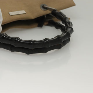 Gucci Vintage Bamboo Handle Tote Canvas