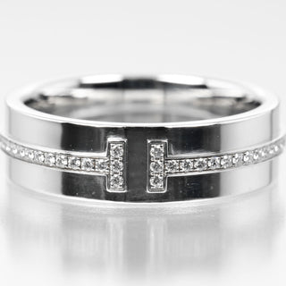 Tiffany & Co. T Two Ring 18K White Gold and Diamonds