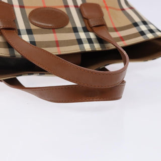 Burberry Nova Check Tote Canvas and Leather