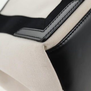 Balenciaga Navy Cabas Canvas with Leather