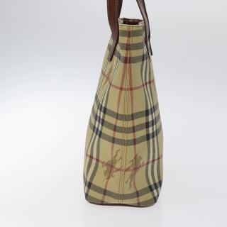 Burberry Top Handle Tote Haymarket Coated Canvas