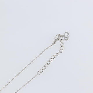 Christian Dior Logo Pendant Necklace Metal