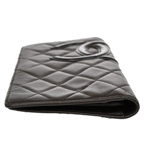 Chanel Cambon Zip Around Wallet Quilted Lambskin