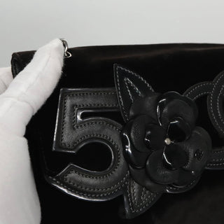 Chanel Camellia No.5 Chain Flap Bag Velvet