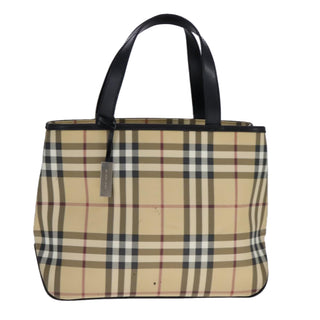 Burberry Nova Check Tote Canvas and Leather