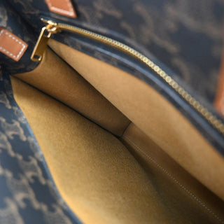 Celine Vertical Cabas Tote Triomphe Coated Canvas