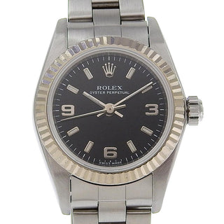 Rolex Oyster Perpetual Automatic Watch Stainless Steel and White Gold