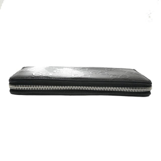 Gucci Signature Zip Around Wallet Guccissima Leather