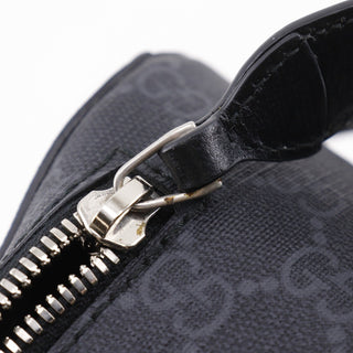 Gucci Interlocking G Patch Zip Around Crossbody Bag GG Supreme Canvas