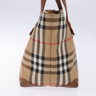 Burberry Nova Check Tote Canvas and Leather