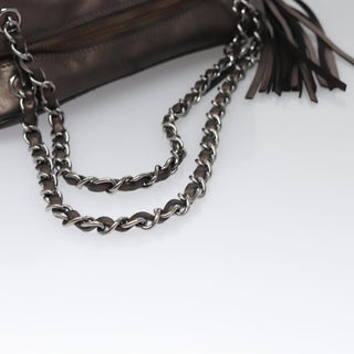 Chanel Lax Tassel Chain Shoulder Bag Leather