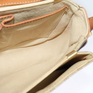 Celine Vintage Macadam Shoulder Bag Canvas and Leather