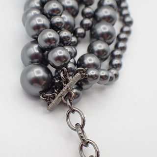 Chanel CC Charm Bracelet Faux Pearls and Metal