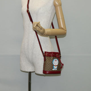 Gucci Doraemon Bucket Bag Printed Mini GG Coated Canvas