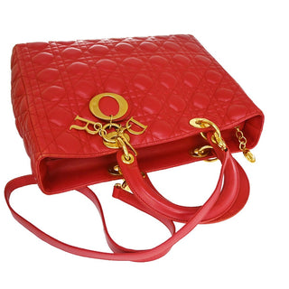 Christian Dior Vintage Lady Dior Bag Cannage Quilt Lambskin