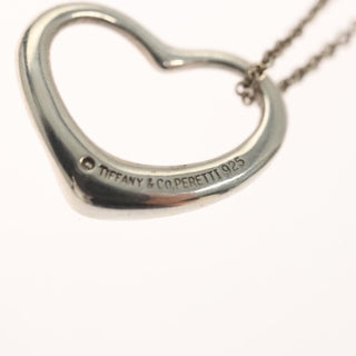 Tiffany & Co. Elsa Peretti Open Heart Pendant Necklace Sterling Silver