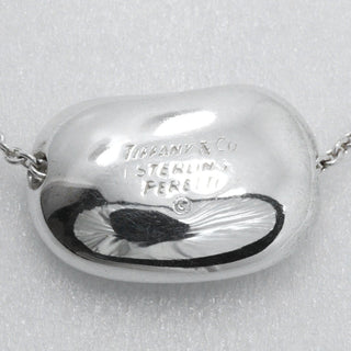 Tiffany & Co. Elsa Peretti Bean Pendant Necklace Sterling Silver