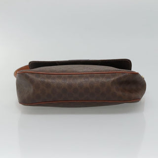 Celine Vintage Macadam Shoulder Bag Canvas and Leather