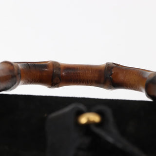 Gucci Vintage Bamboo Backpack Suede