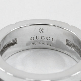 Gucci Logo Band Ring Sterling Silver