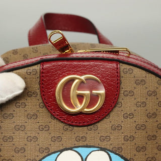 Gucci Doraemon Zip Backpack Printed Mini GG Coated Canvas