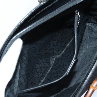 Gucci Vintage Bamboo Handle Tote Canvas