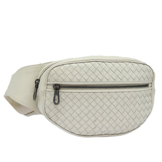 Bottega Veneta Front Zip Belt Bag Intrecciato Nappa