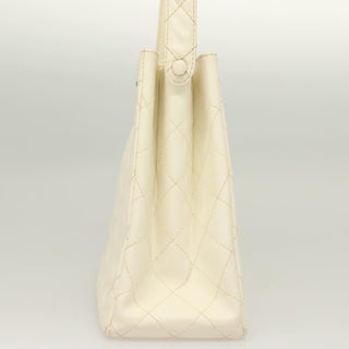 Chanel Vintage CC Shoulder Bag Quilted Caviar