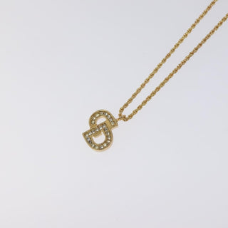 Christian Dior CD Pendant Necklace Gold-plated