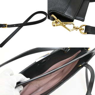 Gucci Linea Matisse Interlocking G Top Handle Tote Leather